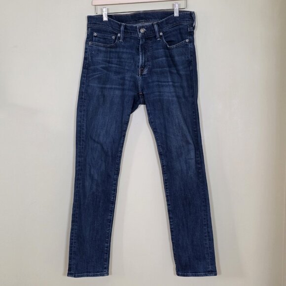 Abercrombie & Fitch Jeans Men 31 x 30 Blue Rustin Athletic Slim Cotton Stretch - Picture 15 of 16